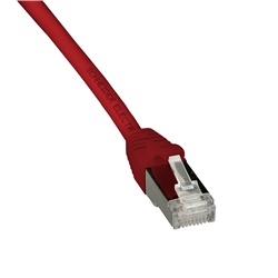 Cavo patch Actassi Categoria 6A S/FTP 4 coppie LSZH 1 m rosso 550 MHz