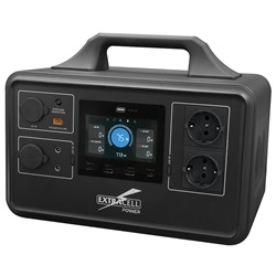 Power Station Extracell 1200W alimentazione elettrica portatile compatta robusta uso domestico e professionale