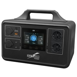 Power Station Extracell 1200W alimentazione elettrica portatile compatta robusta uso domestico e professionale