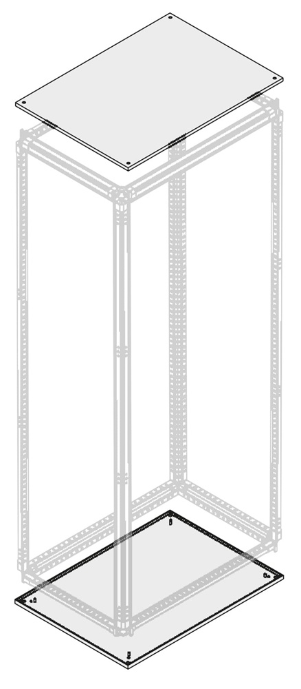 Tetto fondo cieco IP65 700x700mm protezione polvere acqua impianti elettrici industriali