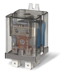Relè potenza 1NO 30A 110V AC connessione Faston automazione industriale