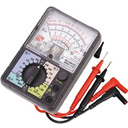 Multimetro analogico 1110 misura tensioni AC/DC, corrente, resistenza, continuità, temperatura con sonda accessoria