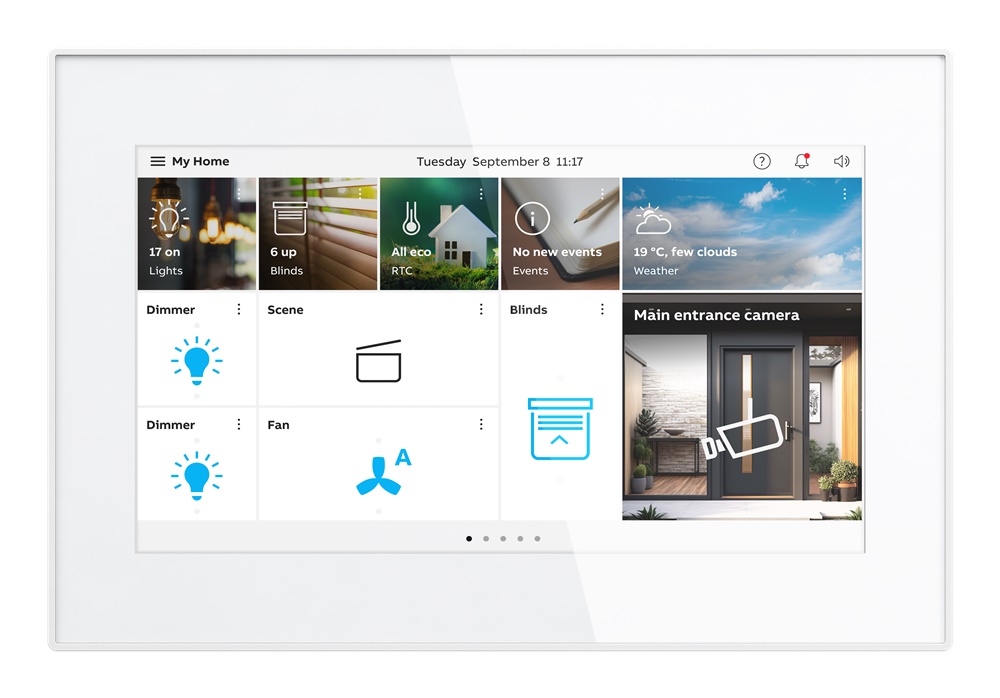 OneTouch 7 pannello controllo centrale LAN Wi-Fi bianco per ABB-Welcome® free@home