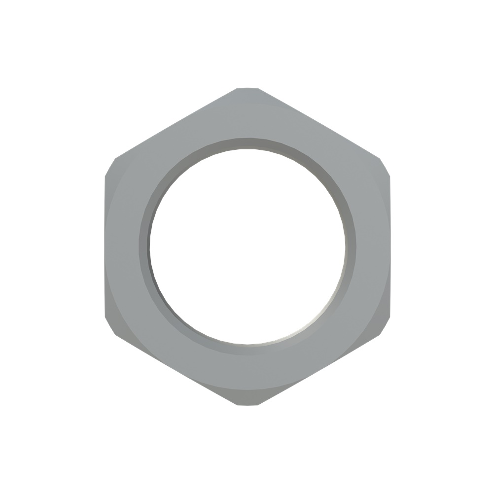Ghiera nylon PA6 M20x1.5 grigia filettatura metrica per impianti elettrici professionali
