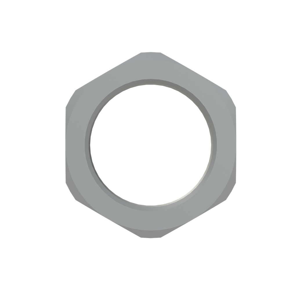 Ghiera nylon M25x1.5 PA6 grigia filettatura metrica per applicazioni elettriche professionali