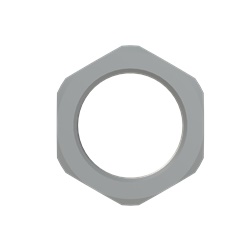 Ghiera nylon M25x1.5 PA6 grigia filettatura metrica per applicazioni elettriche professionali