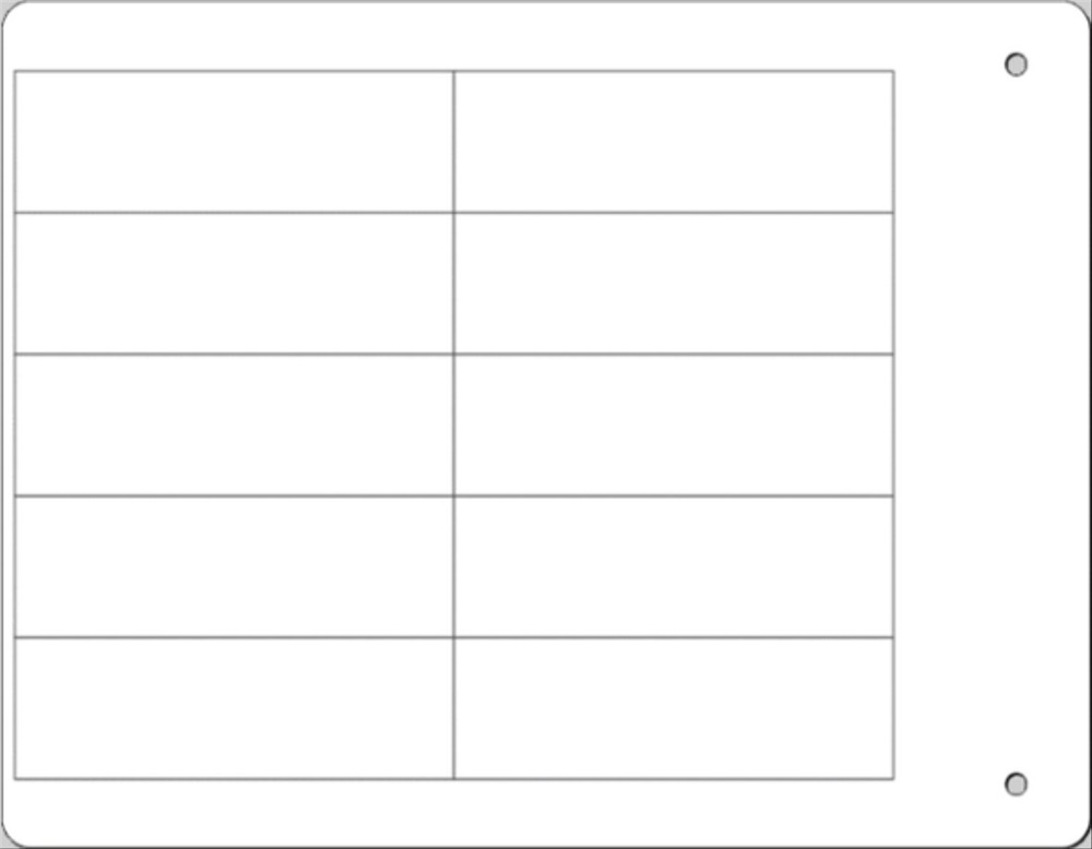 Etichetta adesiva vinile dielettrico MG-VYT bianca 20x62 mm cablaggio industriale