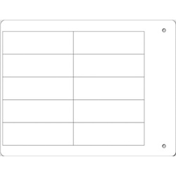 Etichetta adesiva vinile dielettrico MG-VYT bianca 20x62 mm cablaggio industriale