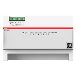 Switch IP 8 porte Fast Ethernet 10/100 Mbps per installazione su guida DIN in quadri elettrici
