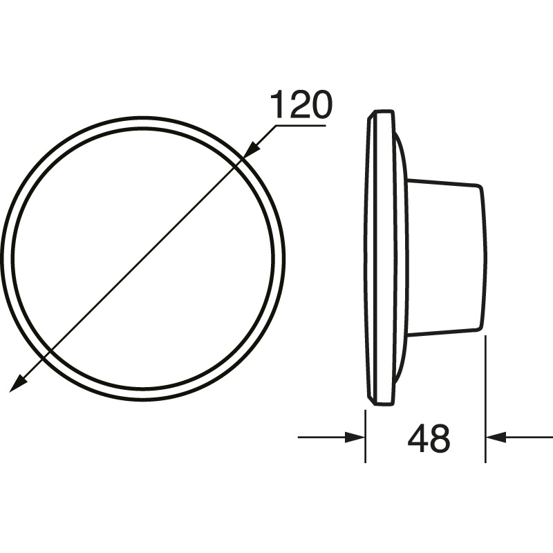 Applique triplo bianco compatto con regolazione temperatura colore, illuminazione efficiente per interni