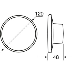 Applique triplo bianco compatto con regolazione temperatura colore, illuminazione efficiente per interni