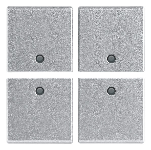 QUATTRO MEZZI TASTI 1M NEUTRI SILVE