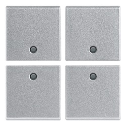 QUATTRO MEZZI TASTI 1M NEUTRI SILVE
