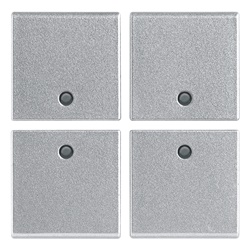 QUATTRO MEZZI TASTI 1M NEUTRI SILVE