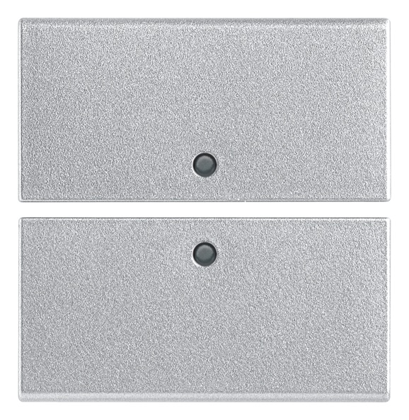DUE MEZZI TASTI 2M NEUTRI SILVER