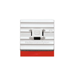 Basetta adesiva flessibile 28x28 mm per superfici tonde angolate fissaggio senza fori multiuso