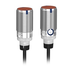 Sensore fotoelettrico cilindrico metallo PNP 24V cavo 2m automazione industriale