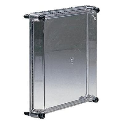 Coperchio trasparente policarbonato 485x300x80mm protezione IP applicazioni elettriche