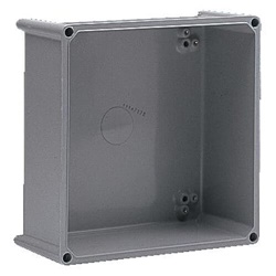 Scatola elettrica base chiusa robusta RAL7035 per montaggio componenti impianti elettrici