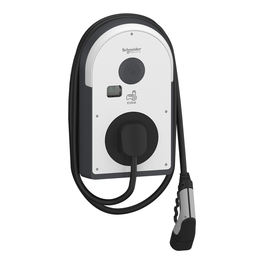 Stazione ricarica EVlink Pro AC 22 kW trifase connettore T2 IP55 per veicoli elettrici uso residenziale e flotte