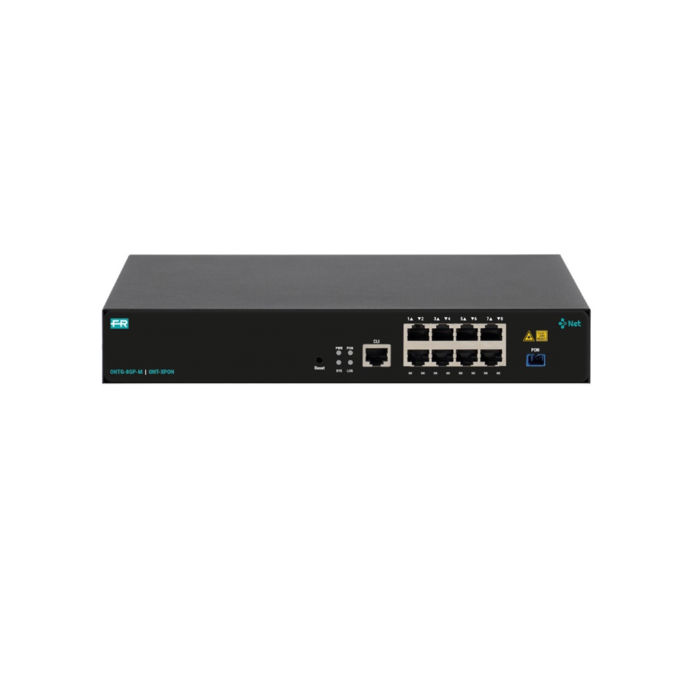 ONT 8 porte PoE/PoE+ Giga Ethernet per rete business