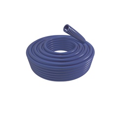 Tubo corrugato azzurro diametro 25 mm flessibile resistente per cavi elettrici civile e industriale