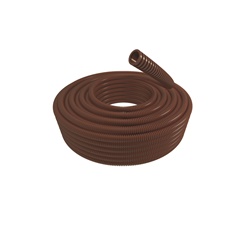 Tubo corrugato marrone diametro 20 mm flessibile protezione impianti elettrici interni ed esterni