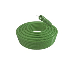 Tubo corrugato verde D.25 flessibile protezione IP per installazioni elettriche interne ed esterne