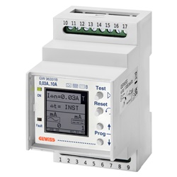 RELÈ DIFFERENZIALE A TOROIDE SEPARATO - 230V ac - TIPO B - 3 MODULI