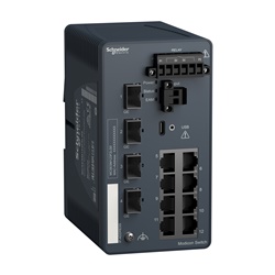 MODICON MANAGED SWITCH 8FE TX/4GE S