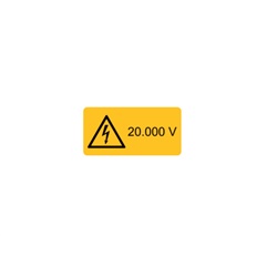 ETICHETTA AVVERTIMENTO WST-LSY 52X105MM PER IMPIANTI E MACCHINARI