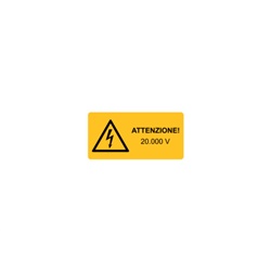 Etichetta avvertimento WST-LAY 52x105mm per macchinari impianti
