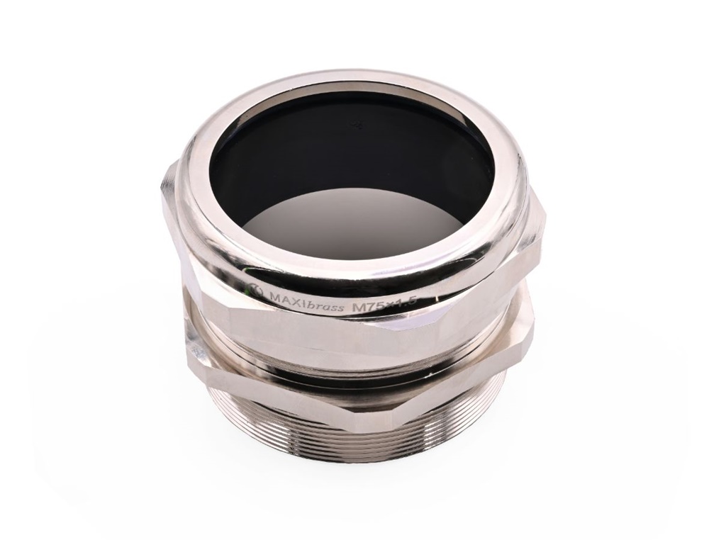 Pressacavo Maxibrass ottone nichelato IP68 per installazioni elettriche