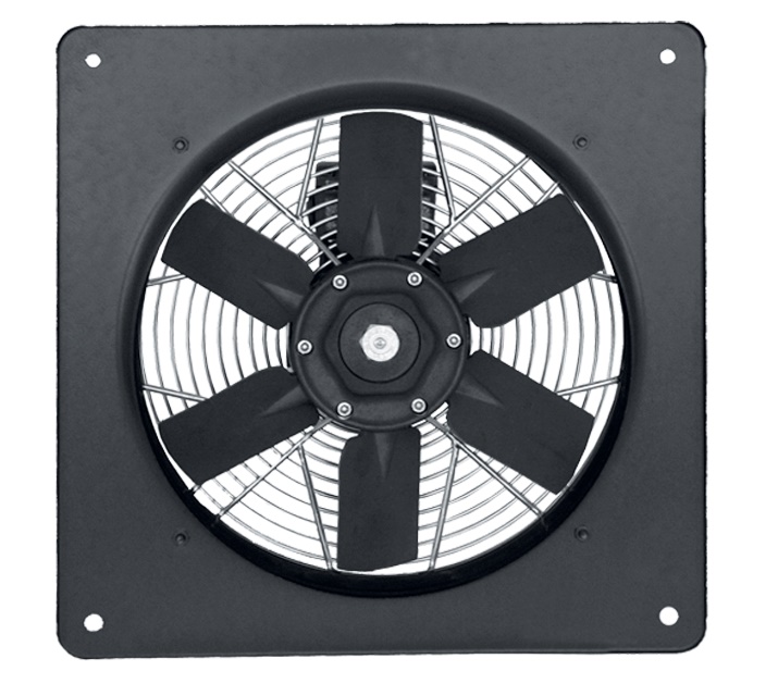 Aspiratore elicoidale diametro 450 mm con motore monofase IP55 per uso continuo fino a +50°C