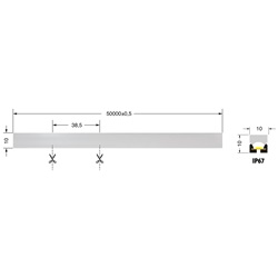 Neon LED 14W/m 24V IP67 CRI90 compatto per installazioni interne ed esterne professionali
