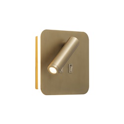 Applique LED 9W bronzo orientabile luce lettura IP20 interno design moderno