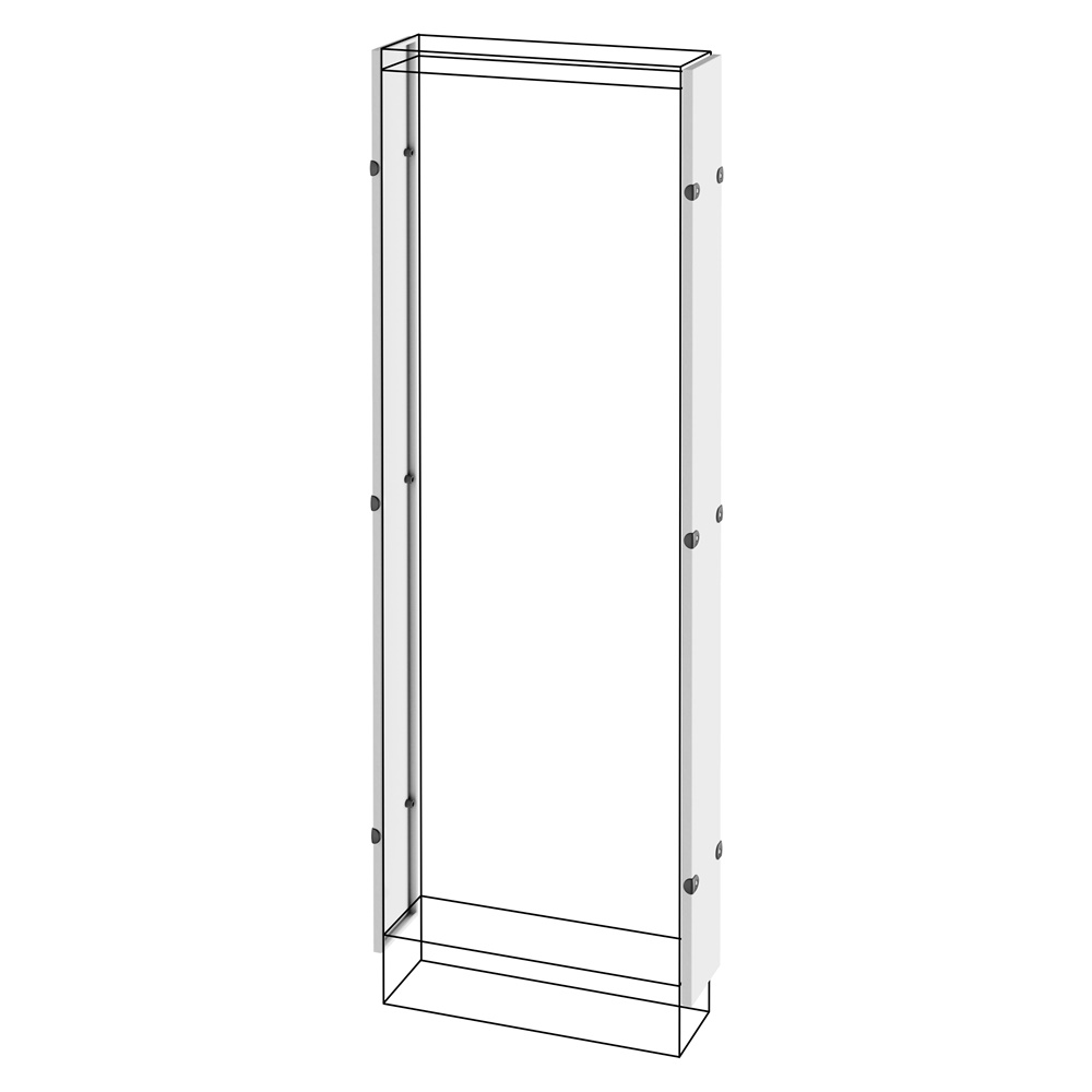COPPIA DI PANNELLI LATERALI - QUADRO DA PAVIMENTO - QDX 630 H - 1600x250mm