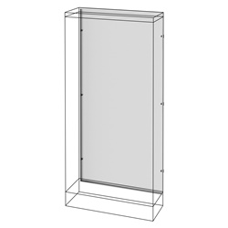 PANNELLO POSTERIORE - QUADRO DA PAVIMENTO CON VANO AFFIANCATO - QDX 630 H - QDX 1600 H - (600+300)x1600mm