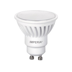 Lampadina LED GU10 9W 6000K corpo ceramica alta efficienza residenziale e commerciale