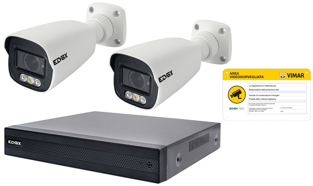 KIT IP 8CH POE TLC 4MPX VF MOT COLO