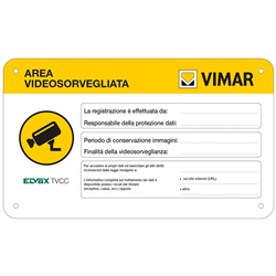 CARTELLO AREA VIDEOSORVEGLIATA