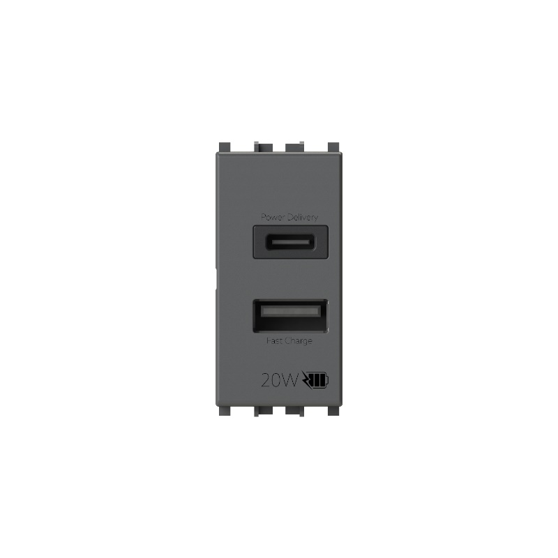Presa USB 3.0 Vimar Arkè Grigio Civile Residenziale