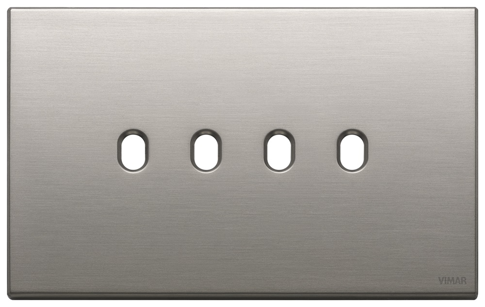 PLACCA 4MX4 VINTAGE NICHEL SPAZZOLA