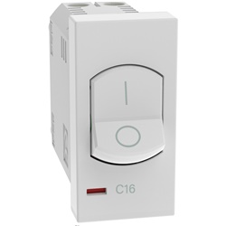 Interruttore magnetotermico 1P+N 16A 230Vac residenziale/commerciale