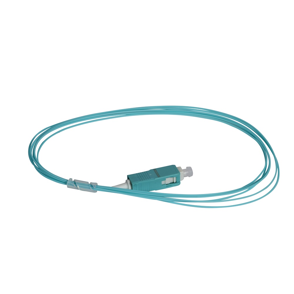 Pigtail fibra ottica multimodale OM4 50/125 µm connettore SC PC 2 metri rete alta velocità