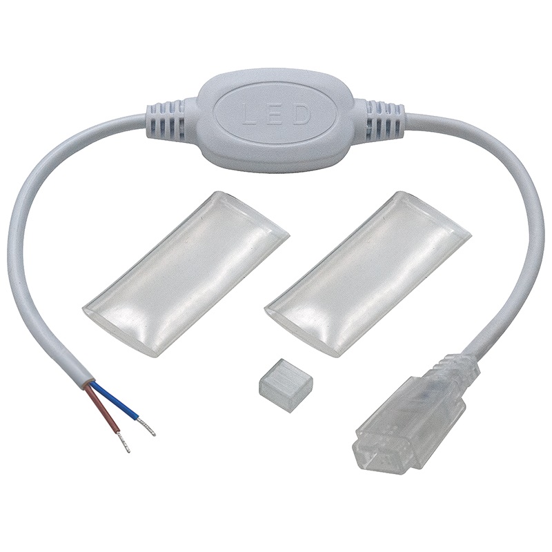 Cavo alimentazione 220V con tappo protezione per strisce LED installazioni elettriche sicure