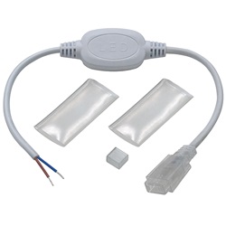 Cavo alimentazione 220V con tappo protezione per strisce LED installazioni elettriche sicure