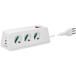 PRESA SCRIVANIA 3UNIV.+3USB+S11+CBE