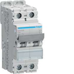 INTERRUTTORE AUTOMATICO 2P 6A 25KA