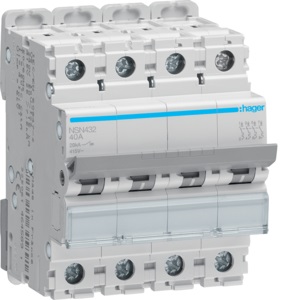 INTERRUTTORE AUTOMATICO 4P 32A 20KA